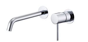 Chrome Single Lever Bathroom Sink Faucet Modern Minimalist, view 2