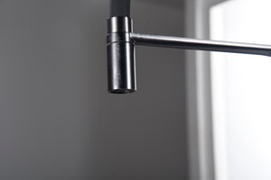 Sena Black Gun Metal Kitchen Faucet Modern Design, view 5