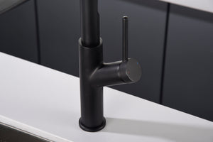 Sena Matte Black Kitchen Faucet Modern Design, view 7