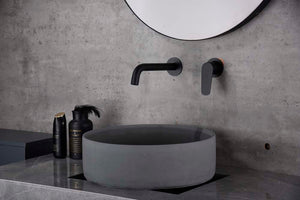 Matte Black Built-in Sink Mixer Single Lever Faucet, view 3