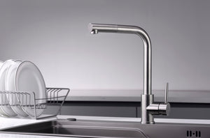 Malta Stainless Steel Kitchen Faucet Modern Design, view 4