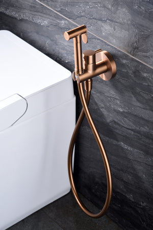 Munich Brushed Rose Gold Built-in Bidet Faucet, view 3