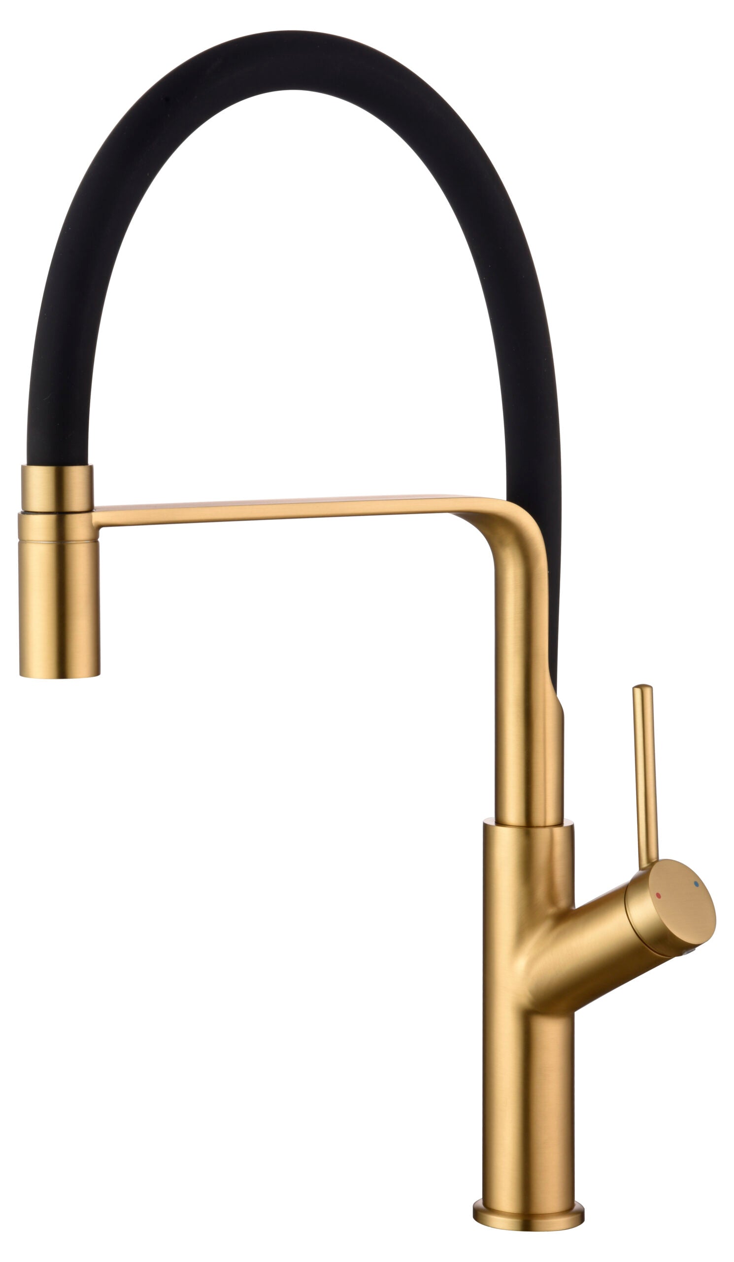 Sena Brushed Gold Kitchen Faucet Modern Design, view 2