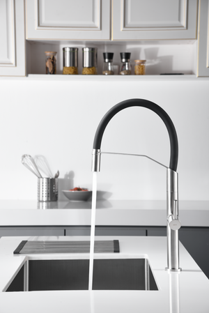 Deva Steel Kitchen Faucet Modern Design, view 3