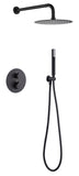 Conjunto Ducha Termostático Empotrado Monza Negro Mate