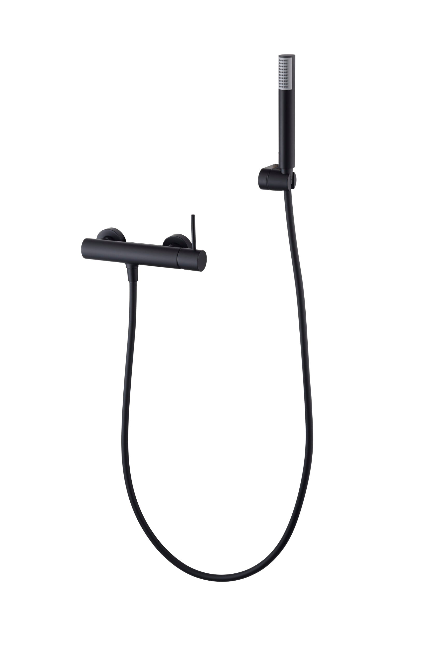 Monza Matte Black Shower Kit Single Lever, view 2