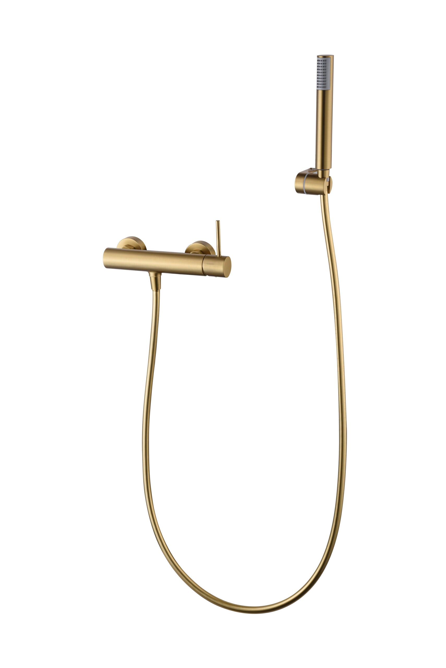 Monza Brushed Gold Shower Kit Single Handle Mixer, view 2