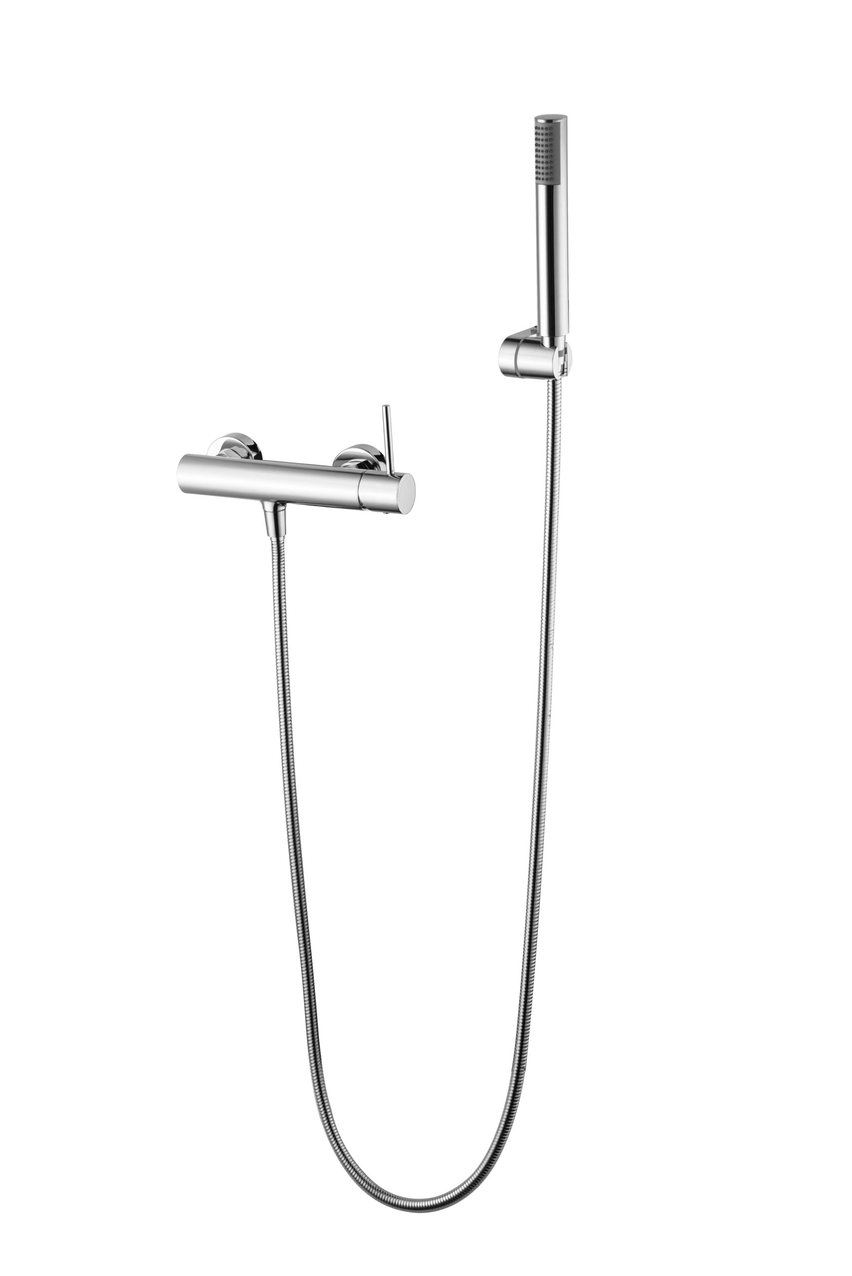 Chrome Monza Shower Mixer Kit Modern Design, view 2