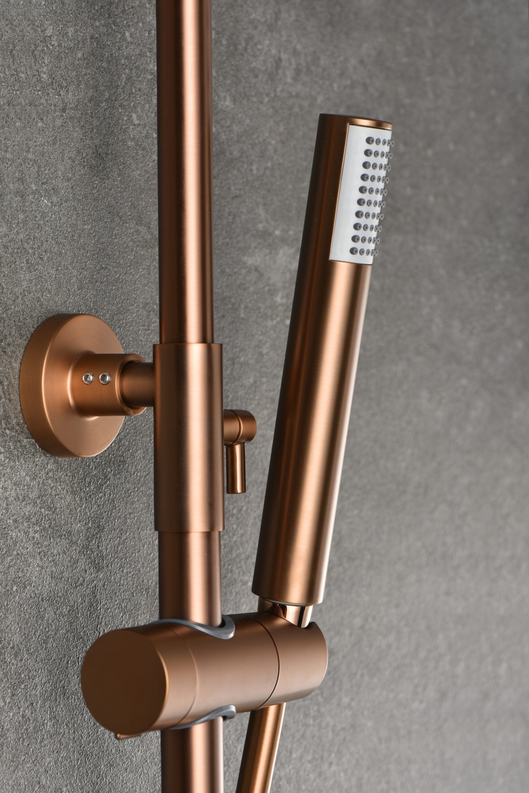 Brushed Rose Gold Thermostatic Shower Set, view 6