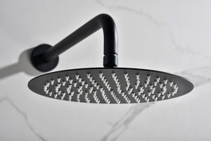 Matte Black Built-in Thermostatic Shower Set, view 5