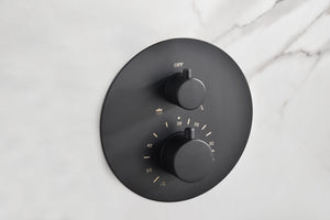 Matte Black Built-in Thermostatic Shower Set, view 6
