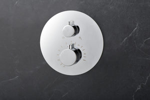 Chrome Thermostatic Shower Set Built-In Installation, view 6