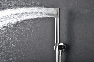Chrome Thermostatic Shower Set Built-In Installation, view 4