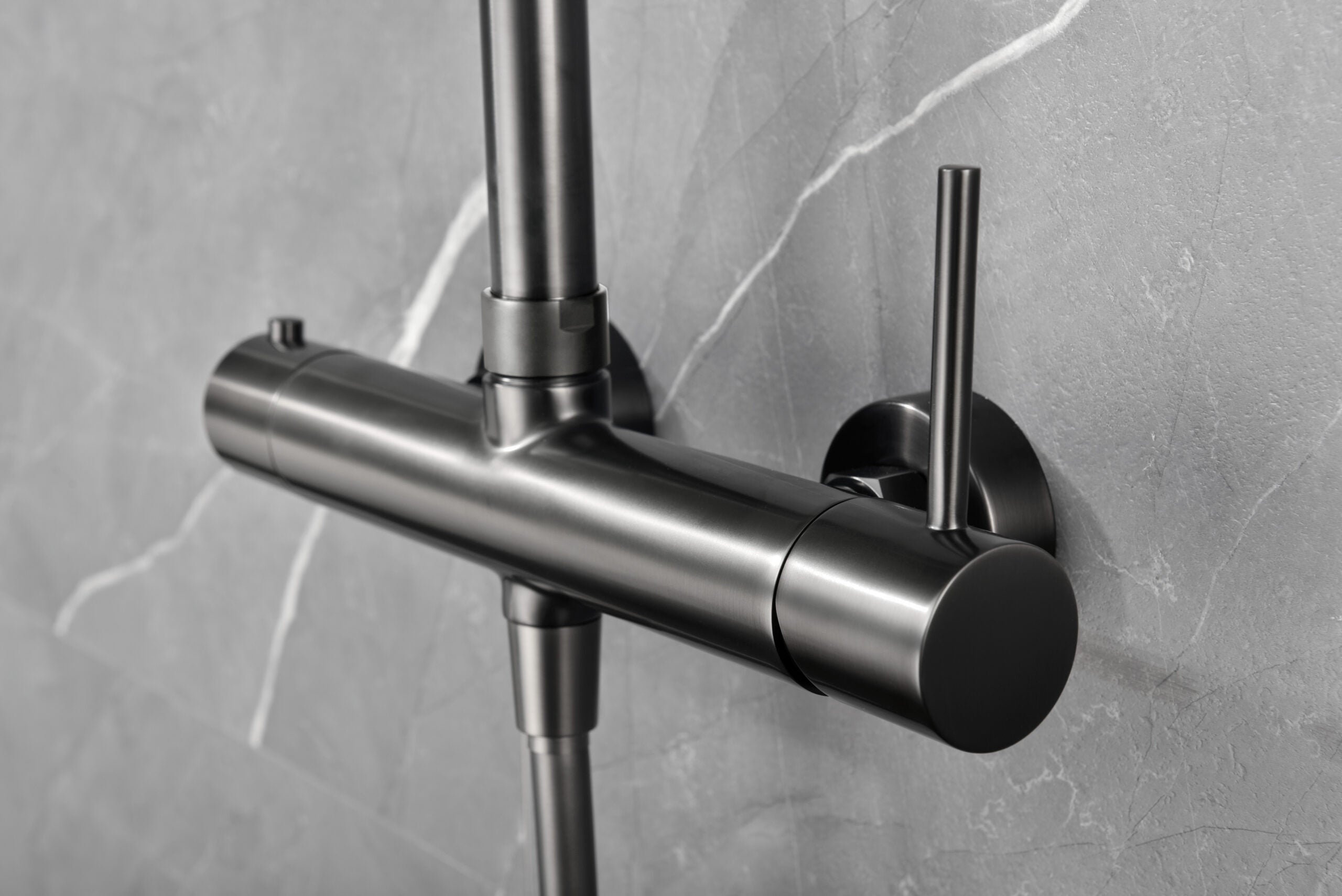 Monza Black Gun Metal Single Handle Shower Set, view 4