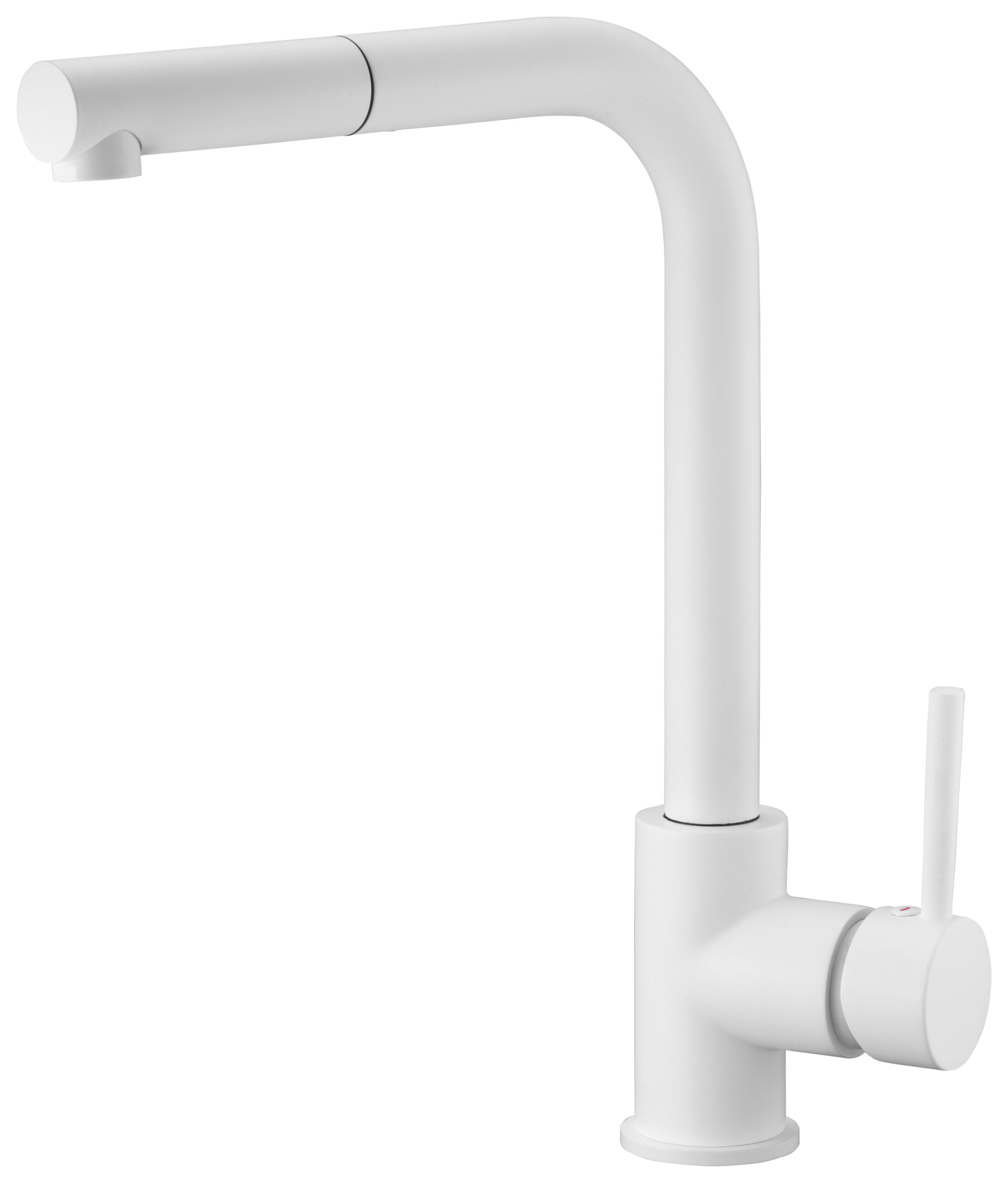 Malta Matte White Kitchen Faucet Modern Design, view 2