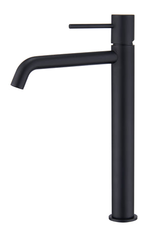 Matte Black Basin Faucet Single Lever Modern Design, view 2
