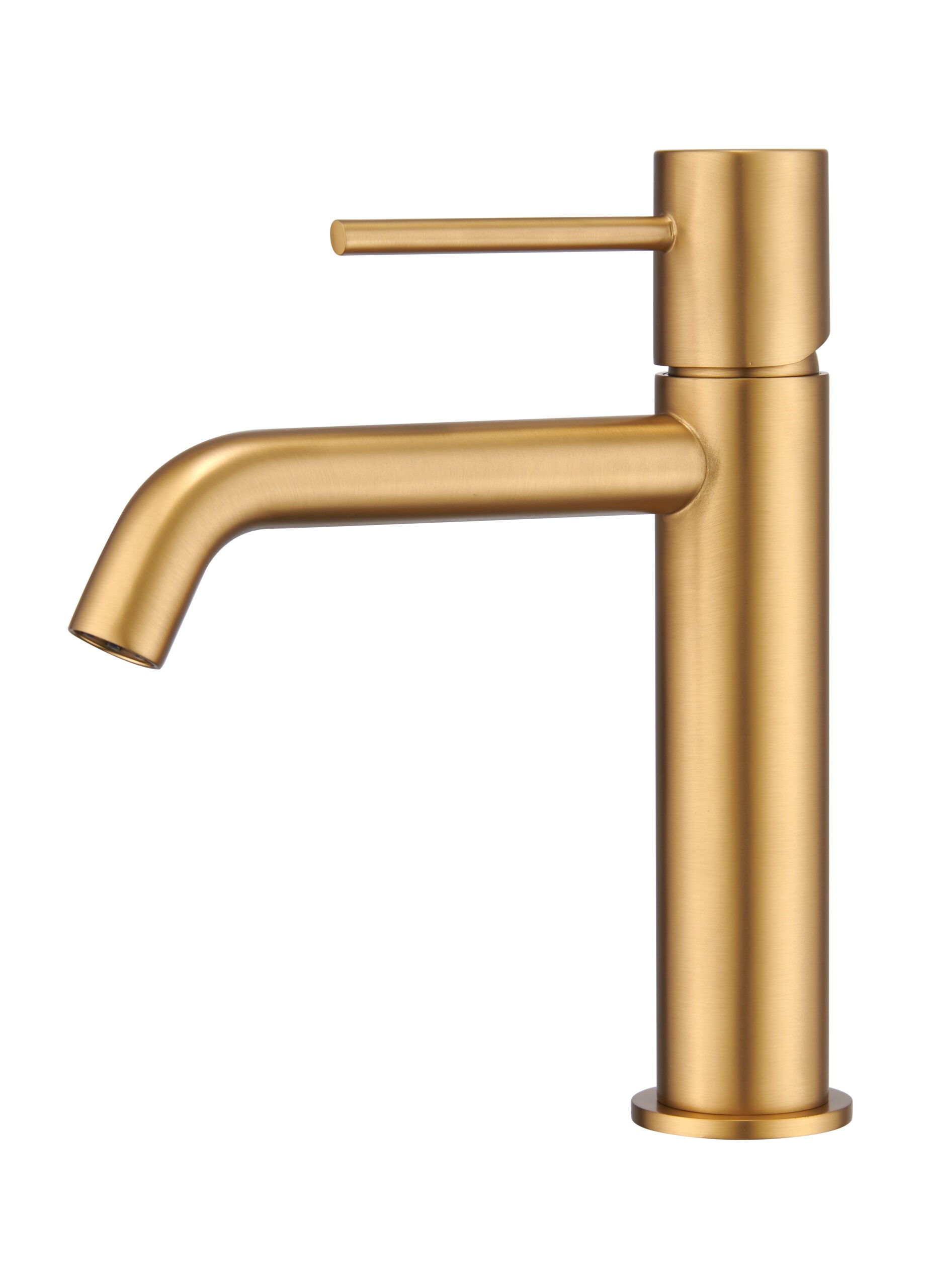 Brushed Gold Single Lever Bathroom Faucet Monza Series, view 2