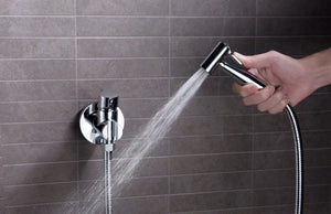Chrome Built-in Bidet Faucet Modern Bathroom Design, view 4