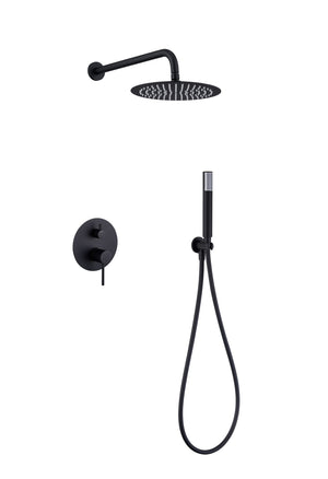 Matte Black Built-In Single Lever Shower Set, view 2