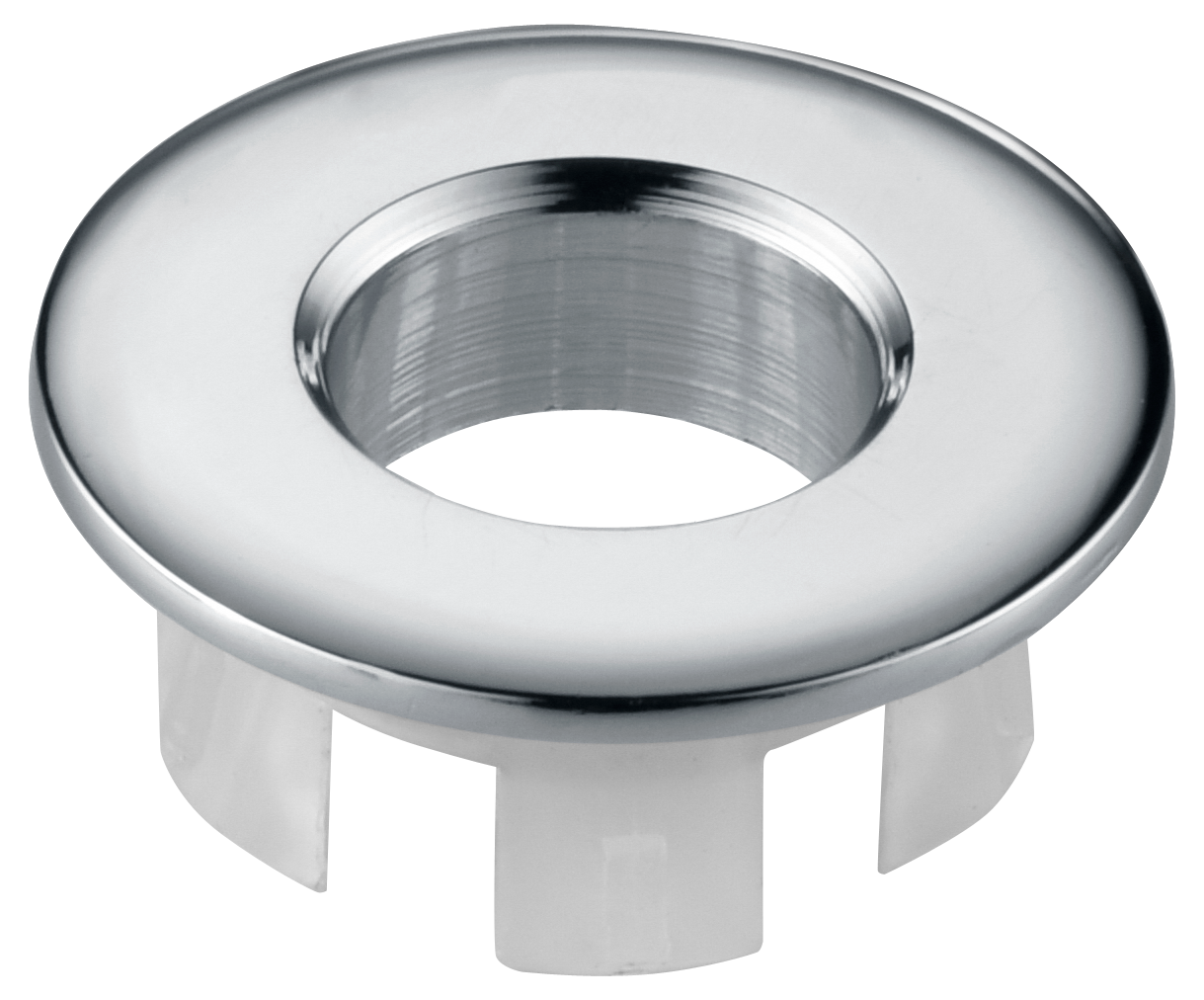 Chrome Sink Overflow Trim Ring Modern Bathroom, view 3