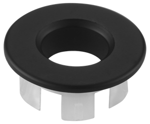 Matte Black Sink Overflow Trim Ring, view 3