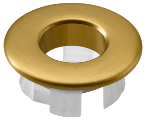 Brushed Gold Washbasin Overflow Trim, view 3