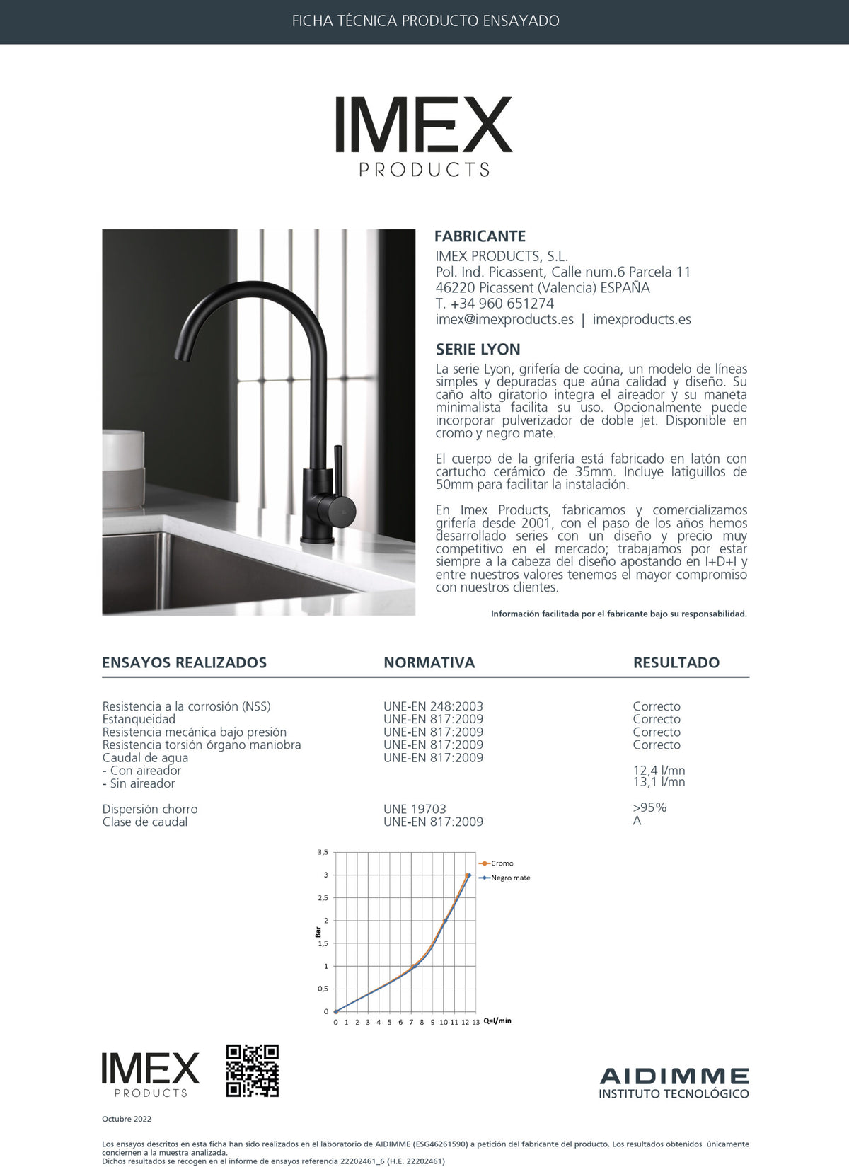 Lyon Matte Black Kitchen Faucet Modern Design, view 3