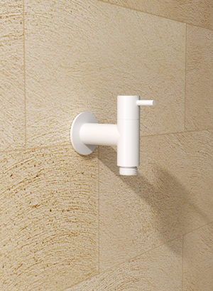 Arches Matte White Garden Tap in 316 Stainless Steel, view 4