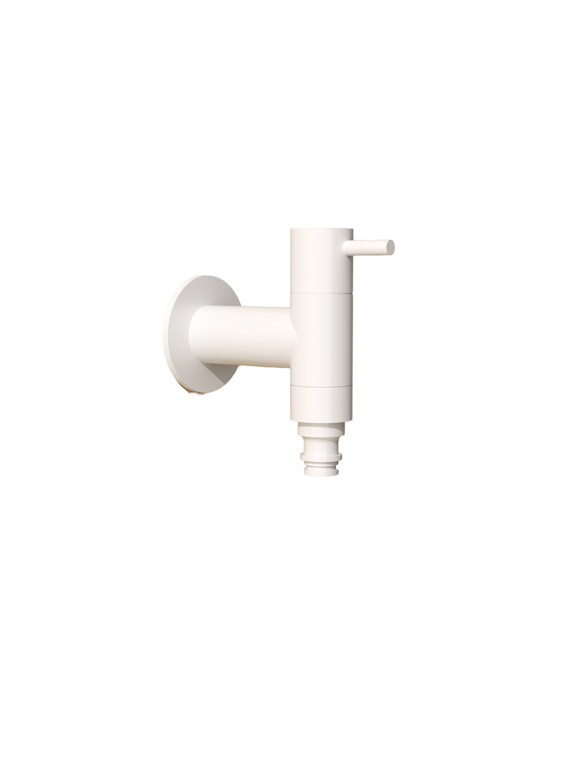 Arches Matte White Garden Tap in 316 Stainless Steel, main product view