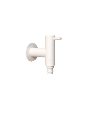 Arches Matte White Garden Tap in 316 Stainless Steel, main product view