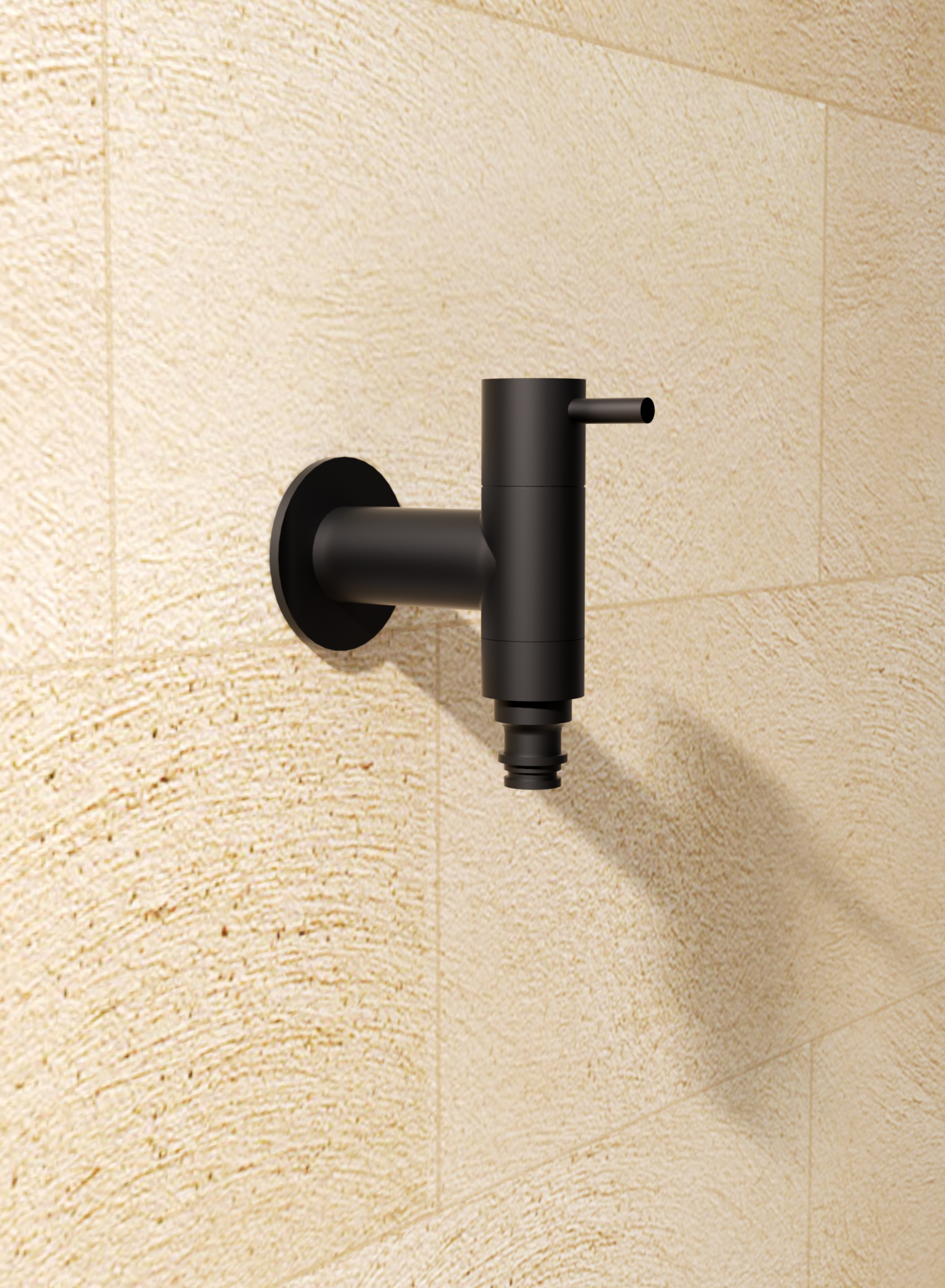Arches Matte Black Garden Tap in 316 Stainless Steel, view 3