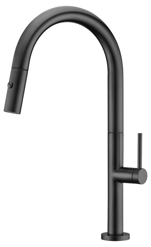Samoa Matte Black Kitchen Faucet Modern Design, view 2