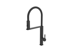 Matte Black Kitchen Faucet Modern Minimalist Design, view 2