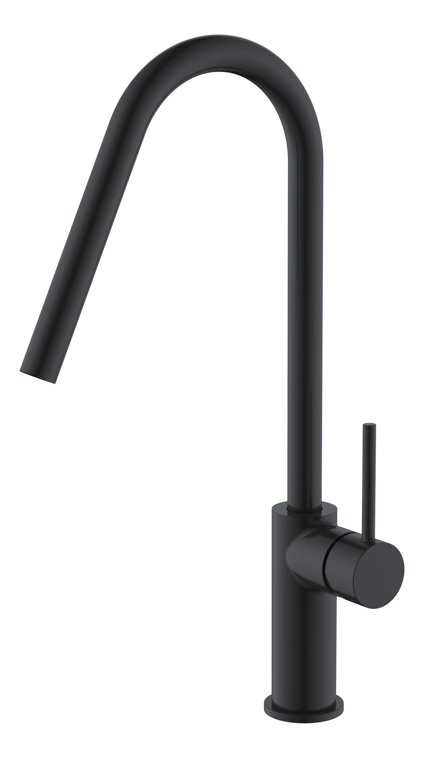 Matte Black Kitchen Faucet Modern Contemporary Design, view 2