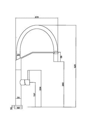 Deva Steel Kitchen Faucet Modern Design, view 6