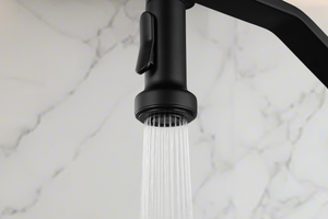 Veneto Matte Black Kitchen Mixer Tap, view 3