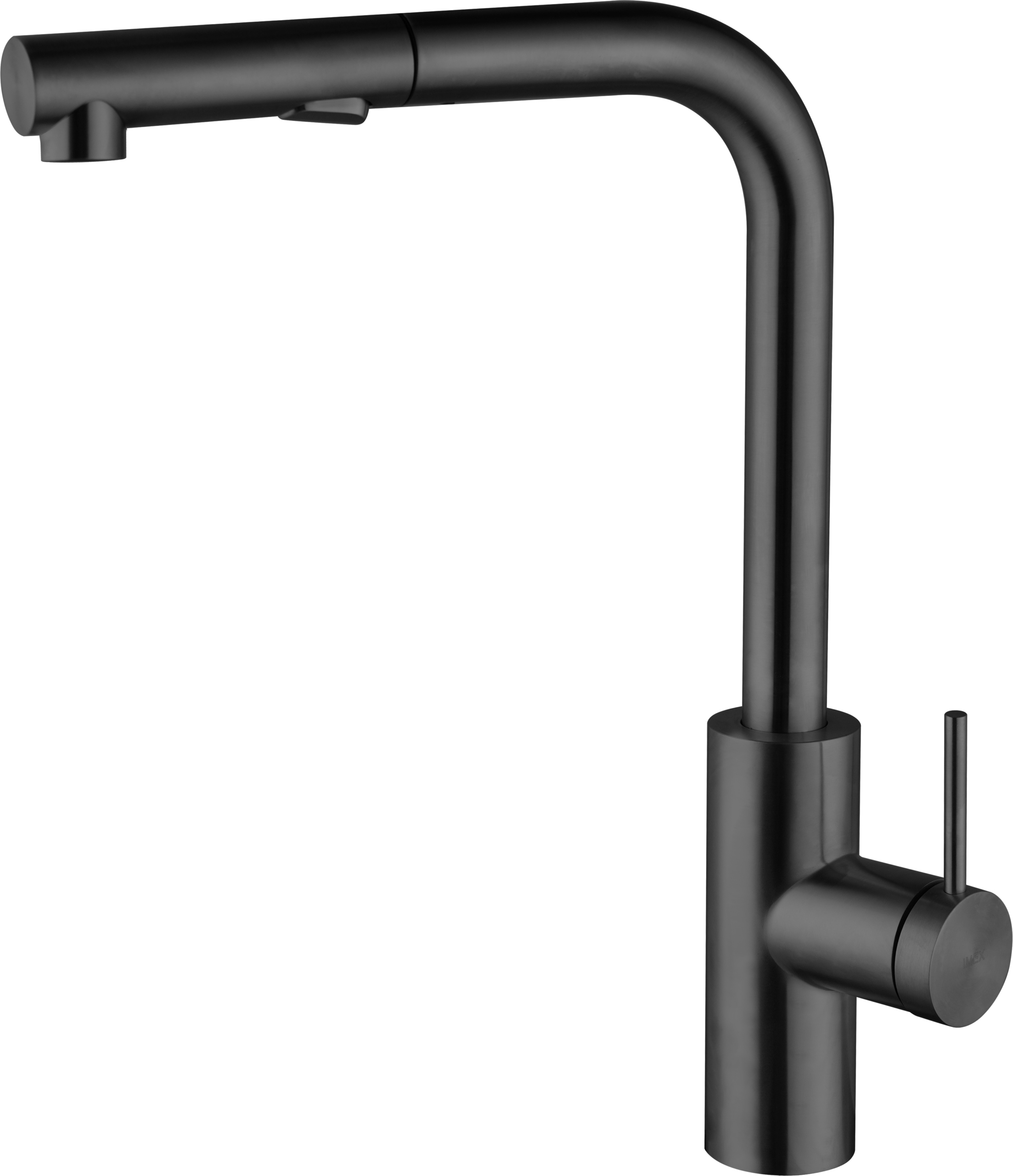 Oporto Black Gun Metal Kitchen Mixer Tap, main product view