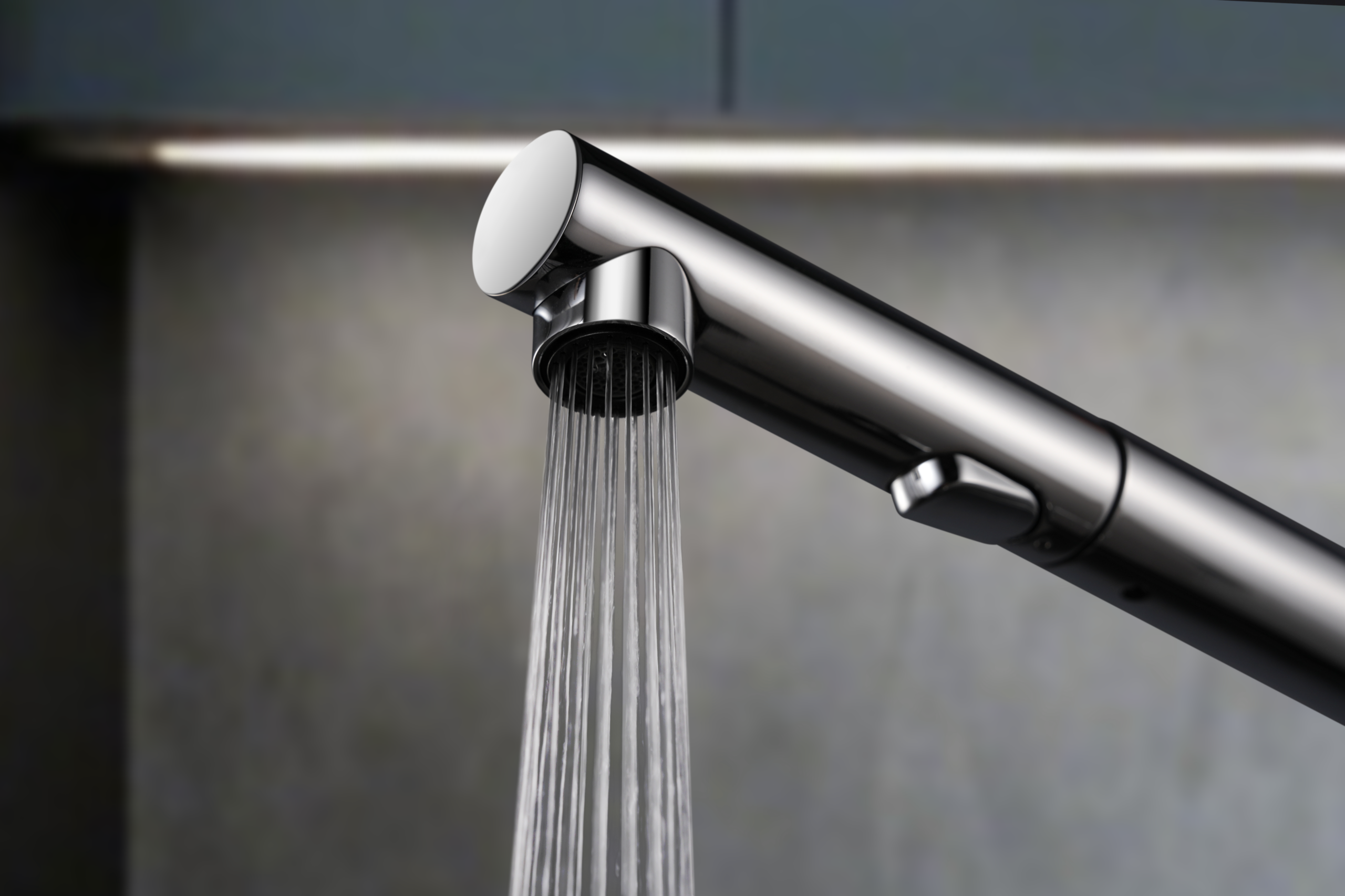 Oporto Chrome Kitchen Mixer Tap, view 4