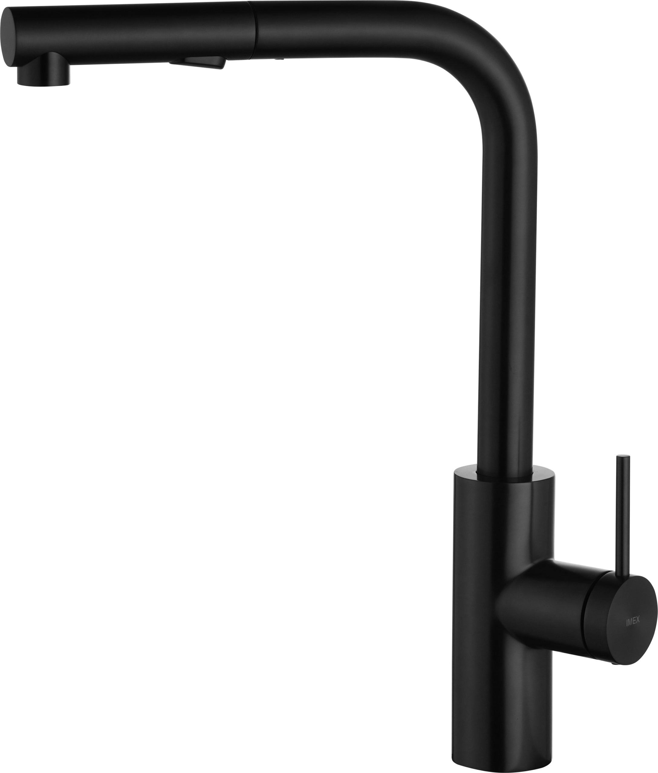 Oporto Matte Black Kitchen Mixer Tap, main product view