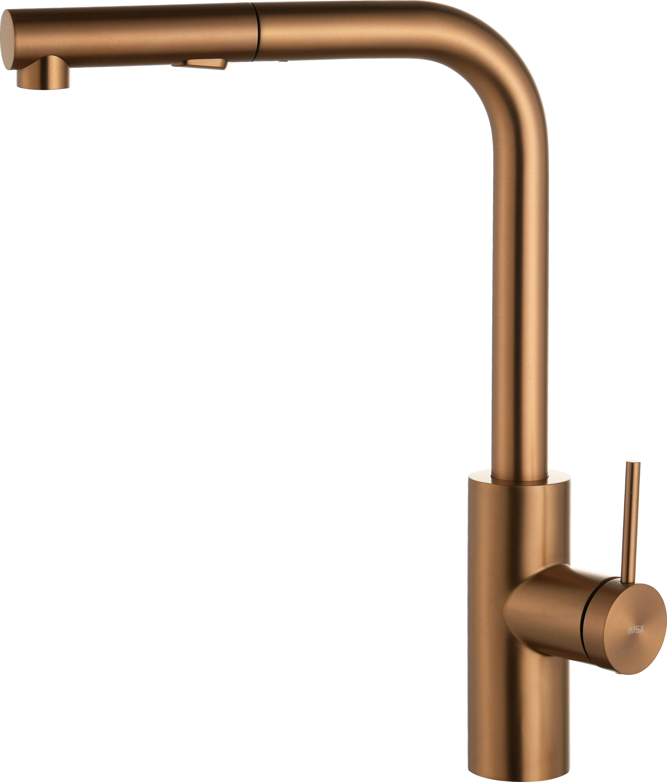 Oporto Brushed Rose Gold Kitchen Mixer Tap, main product view