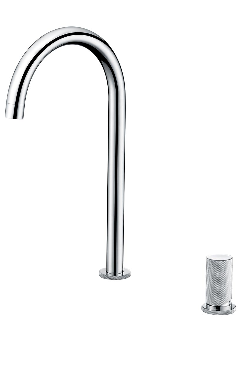 Chrome Kitchen Faucet Modern Minimalist Design, view 2