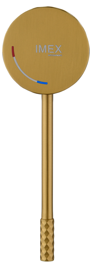 Brushed Gold Basin Mixer Faucet Single Lever, detail view