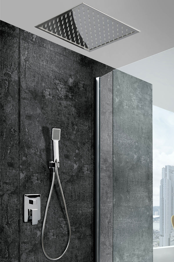 Volga Single Handle Built-in Shower Set Volga Series Chrome, view 2