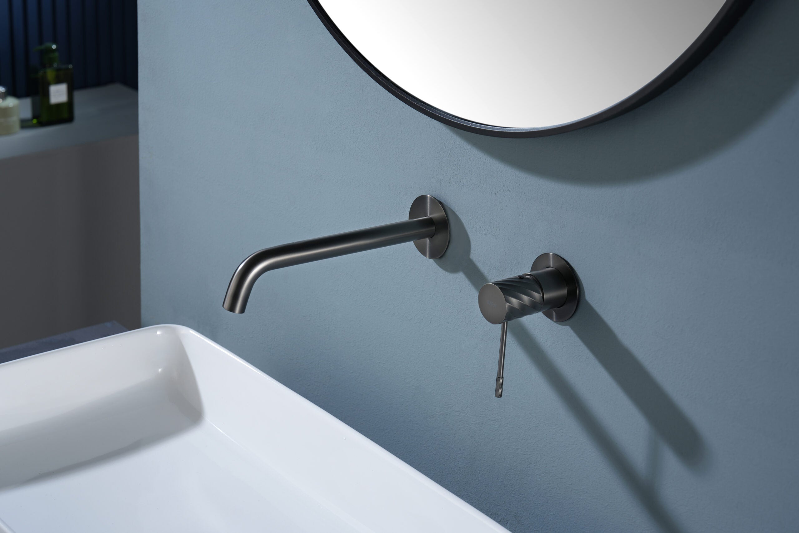 Bless Black Gun Metal Concealed Single Lever Basin Mixer, view 3