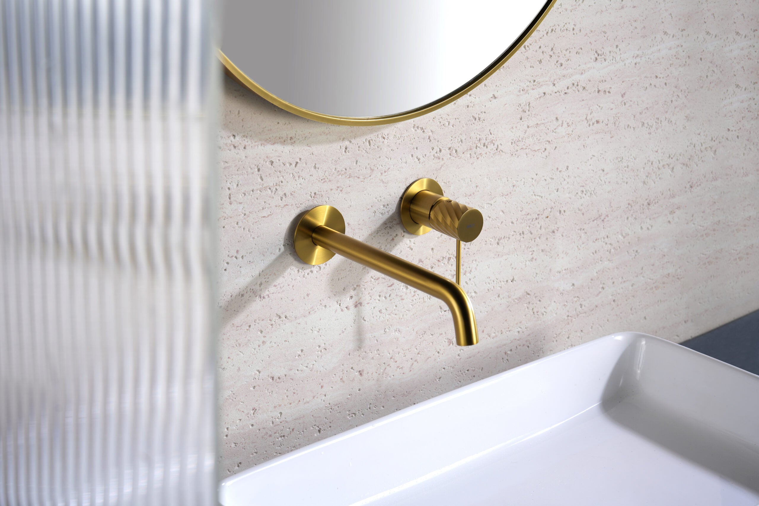 Bless Brushed Gold Concealed Single Lever Basin Mixer, view 4
