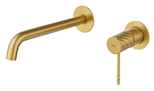 Bless Brushed Gold Concealed Single Lever Basin Mixer, main product view
