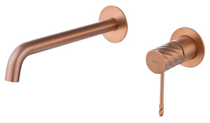 Bless Brushed Rose Gold Concealed Single Lever Basin Mixer, main product view