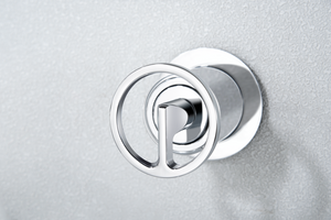Olimpo Chrome Single-Lever Built-In Sink Faucet, detail view