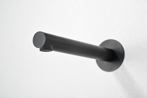 Matte Black Built-in Sink Mixer Faucet, detail view