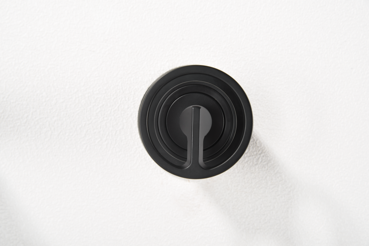 Matte Black Built-in Sink Mixer Faucet, detail view